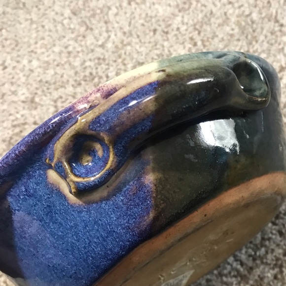 Artisan pottery owl moose mountains moon - Picture 5 of 7